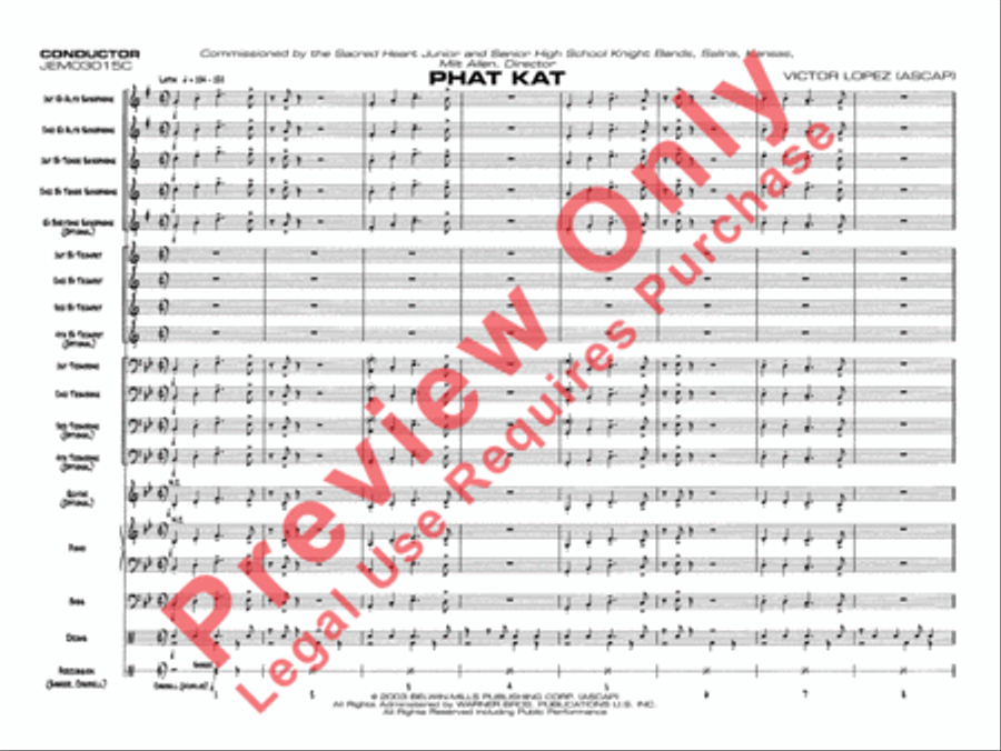 Phat Kat Jazz Ensemble scores gallery preview page 4