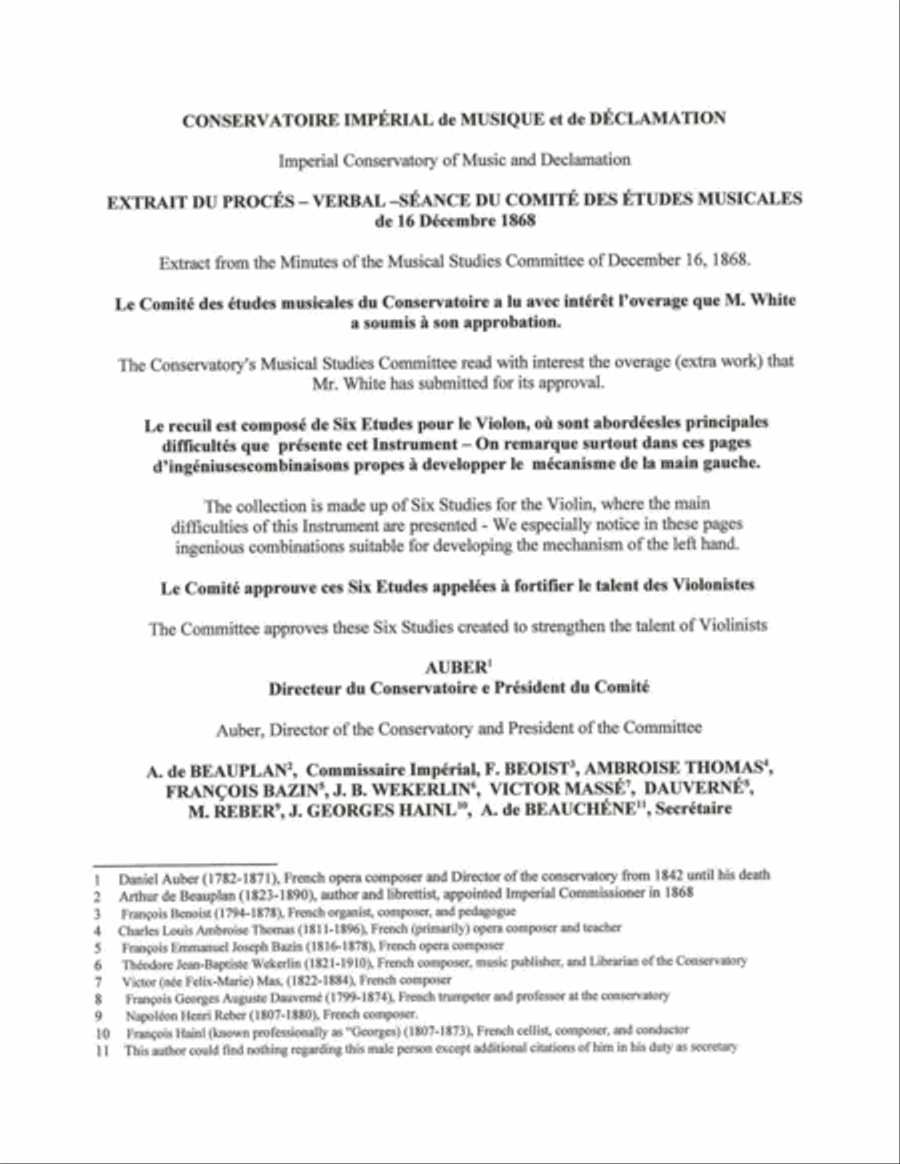 Joseph White: Six Etudes for Violin Violin Solo scores gallery preview page 5