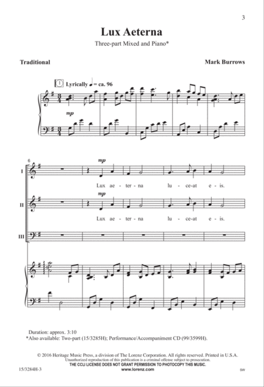 Lux Aeterna 3-Part scores gallery preview page 2