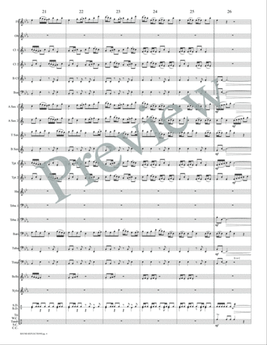 Sound Reflections Concert Band scores gallery preview page 7