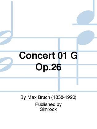 Concert 01 G Op.26