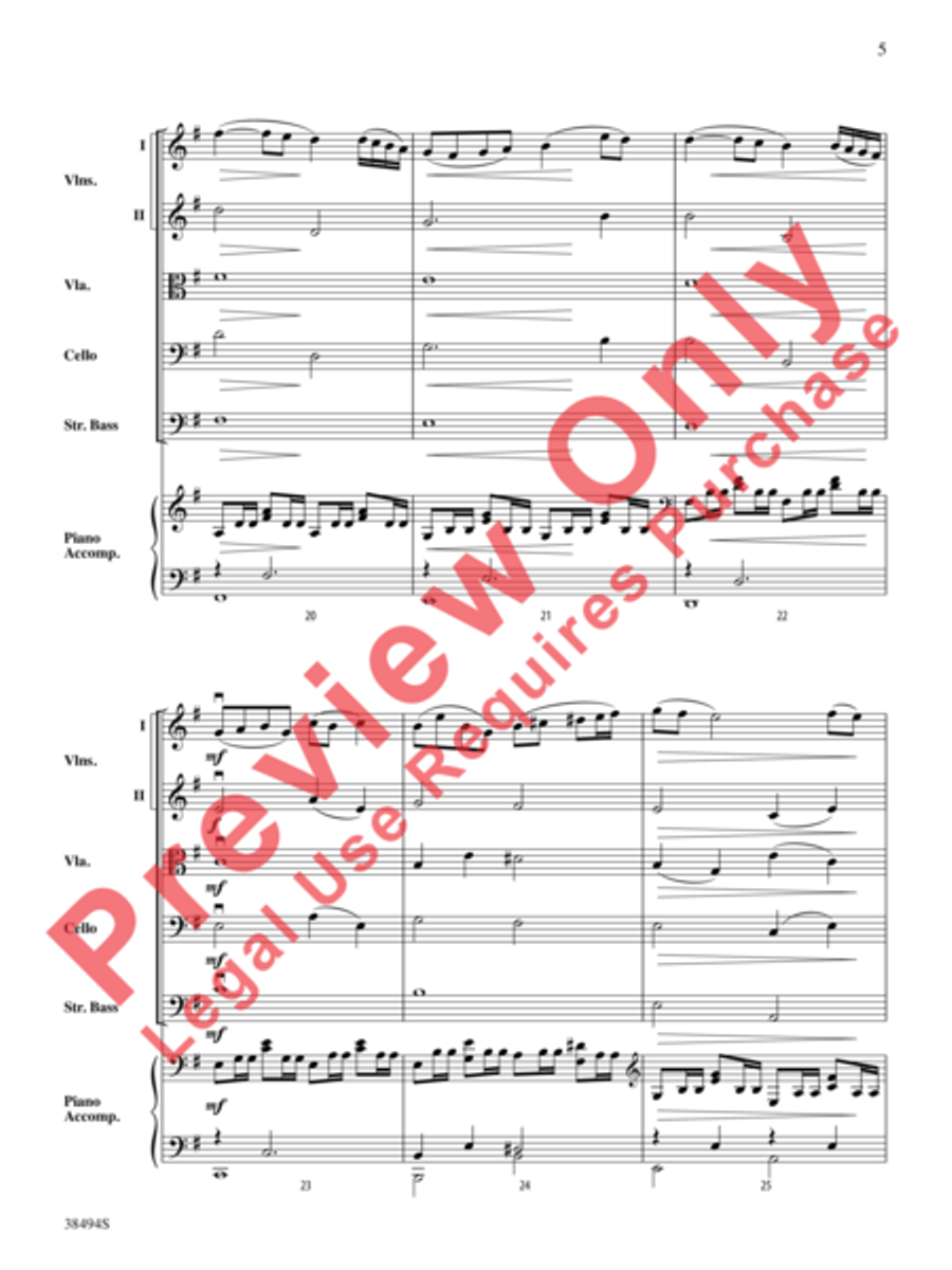Cavatina String Orchestra scores gallery preview page 6