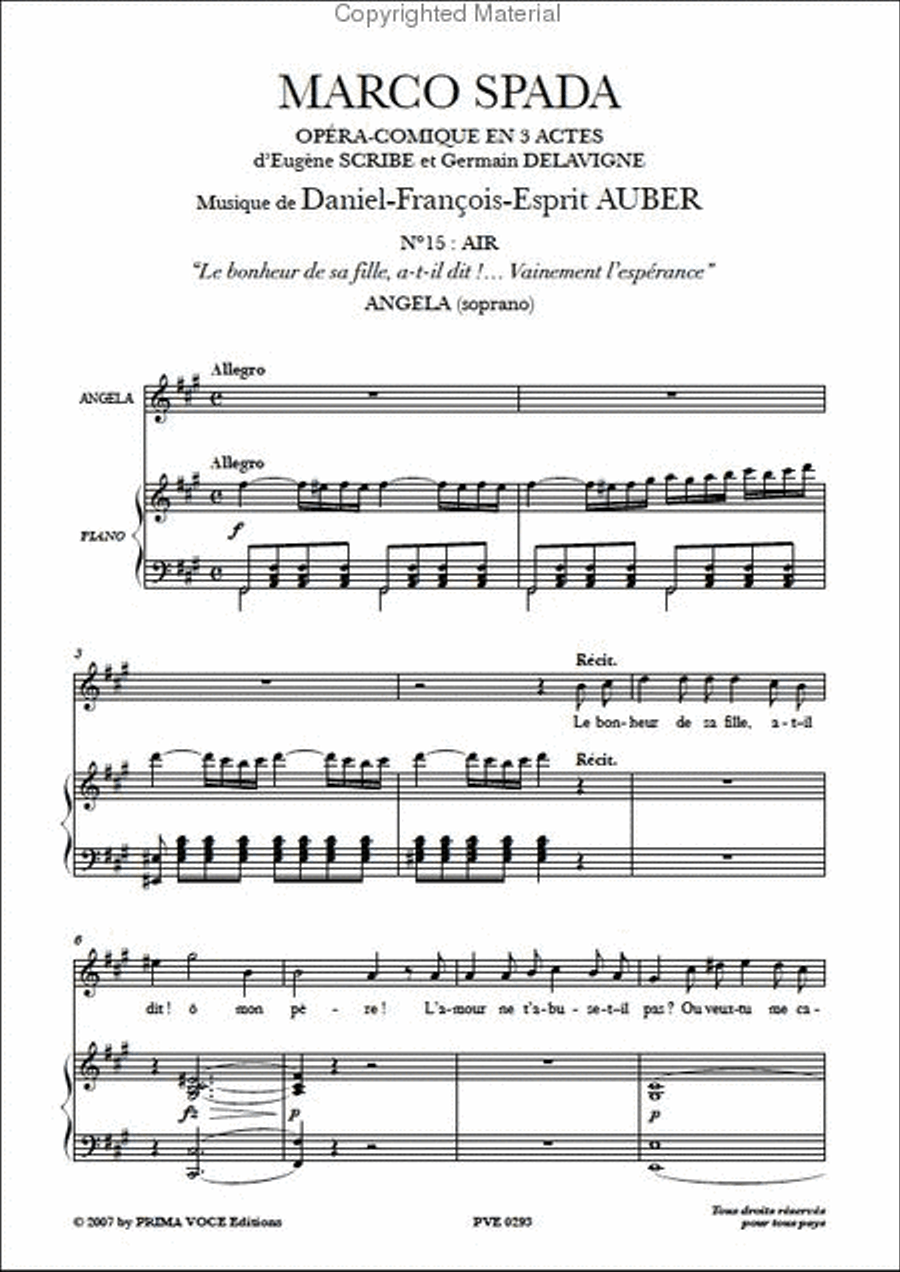 Le bonheur de sa fille a-t-il dit... from Marco Spada SA scores gallery preview page 2