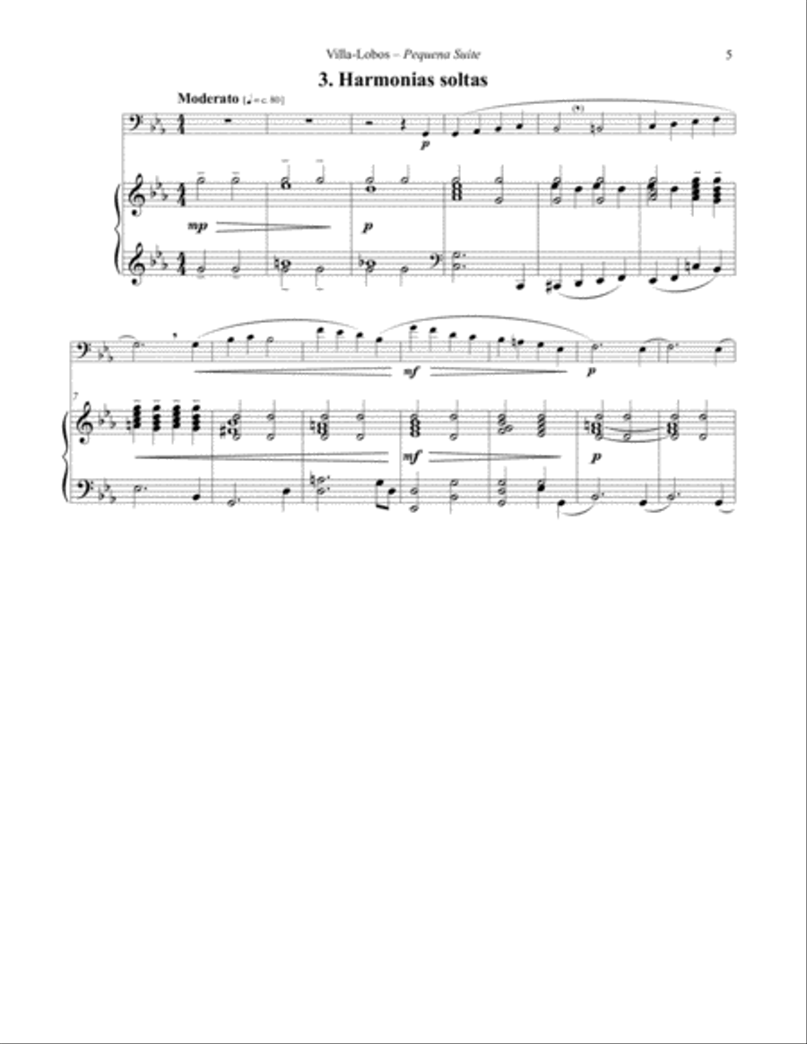 Pequena Suite for Euphonium and Piano Euphonium scores gallery preview page 11