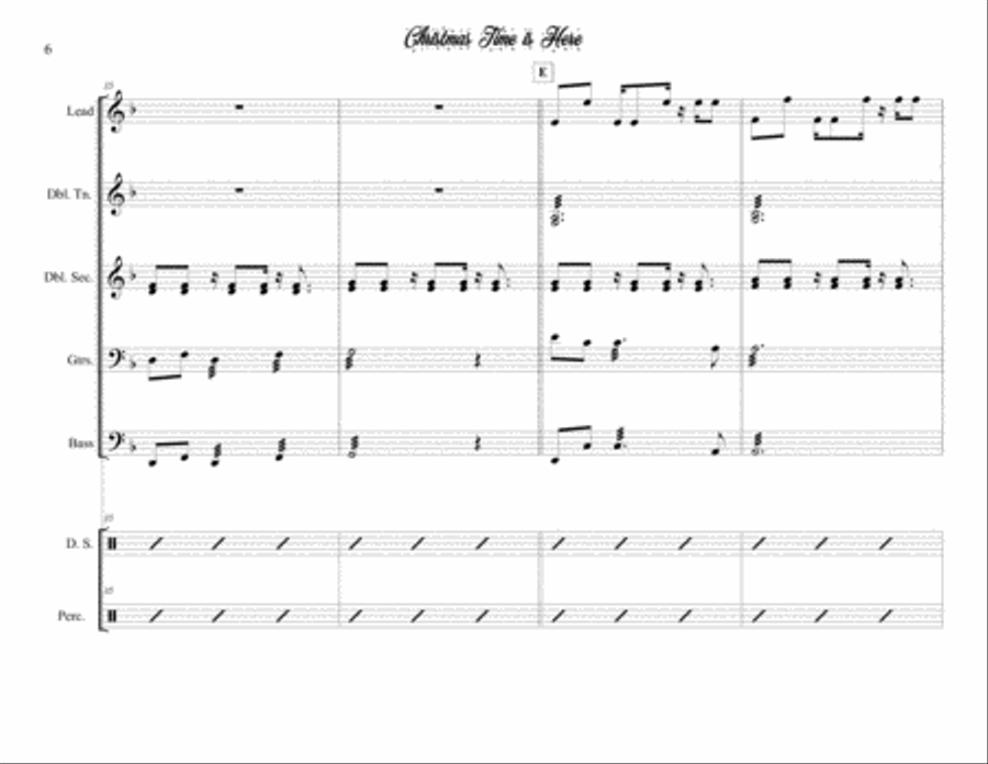 Christmas Time Is Here Steel Drum Band scores gallery preview page 6