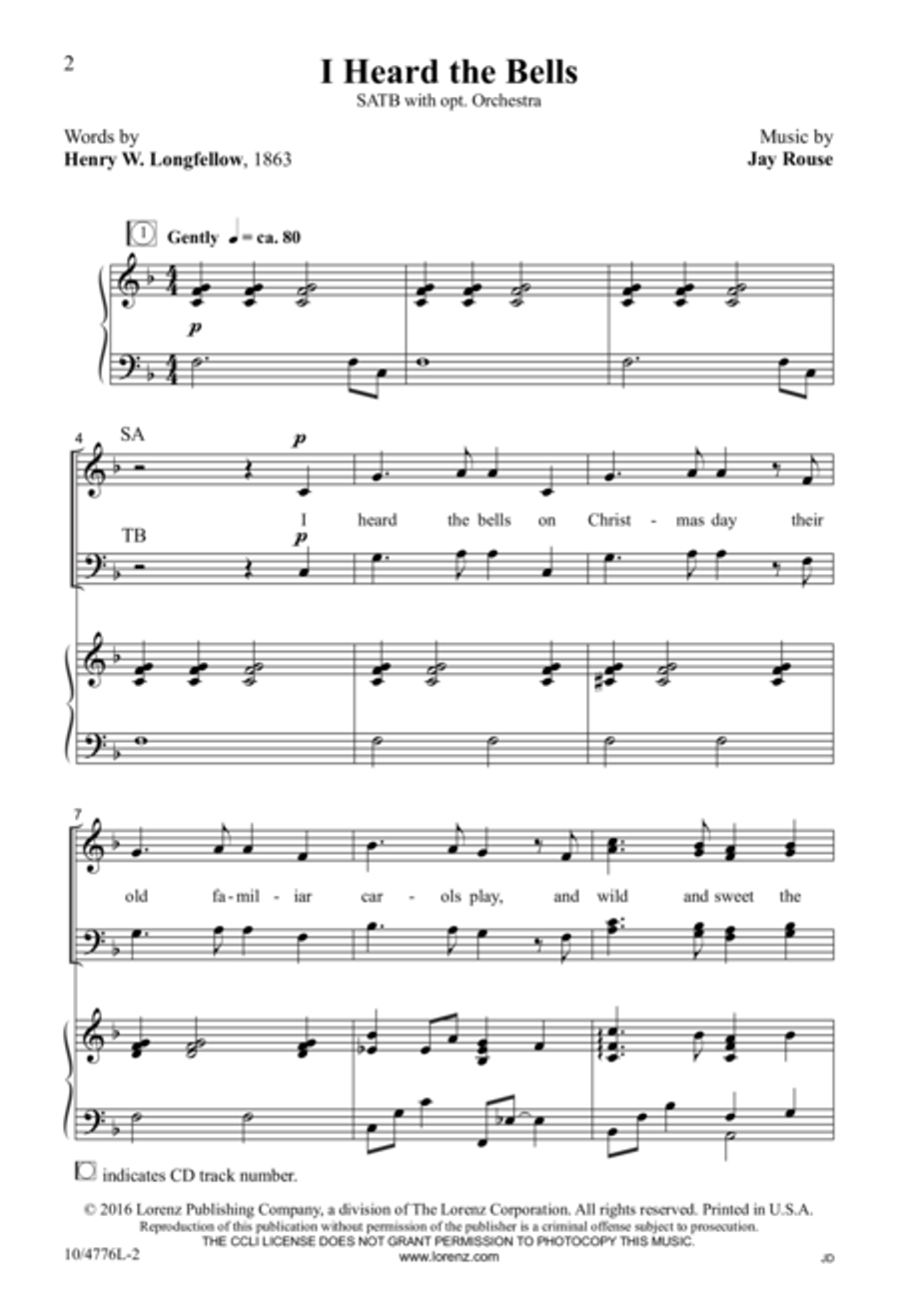 I Heard the Bells I Heard the Bells 4-Part scores gallery preview page 2