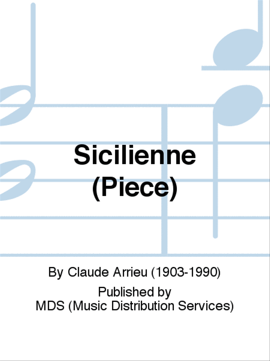 Sicilienne (Piece) Flute Solo scores gallery preview page 1