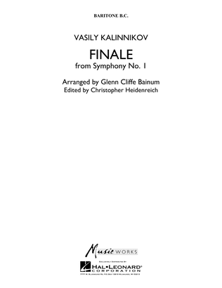 Book cover for Finale from Symphony No. 1 - Baritone B.C.