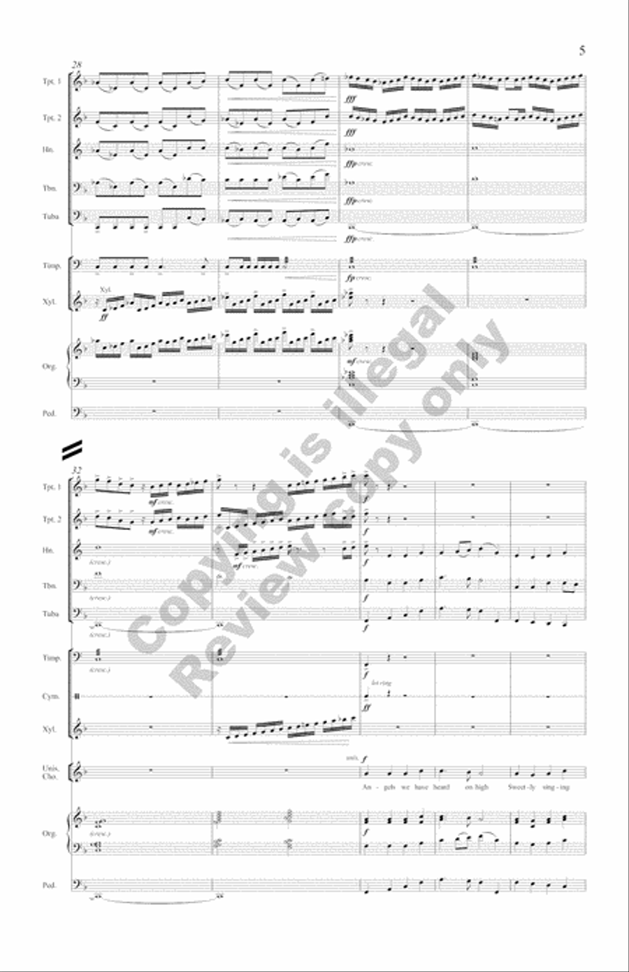 The Snow Lay On the Ground!: Nine Festive Carol Settings (Complete Compilation Full Score) Choir scores gallery preview page 32