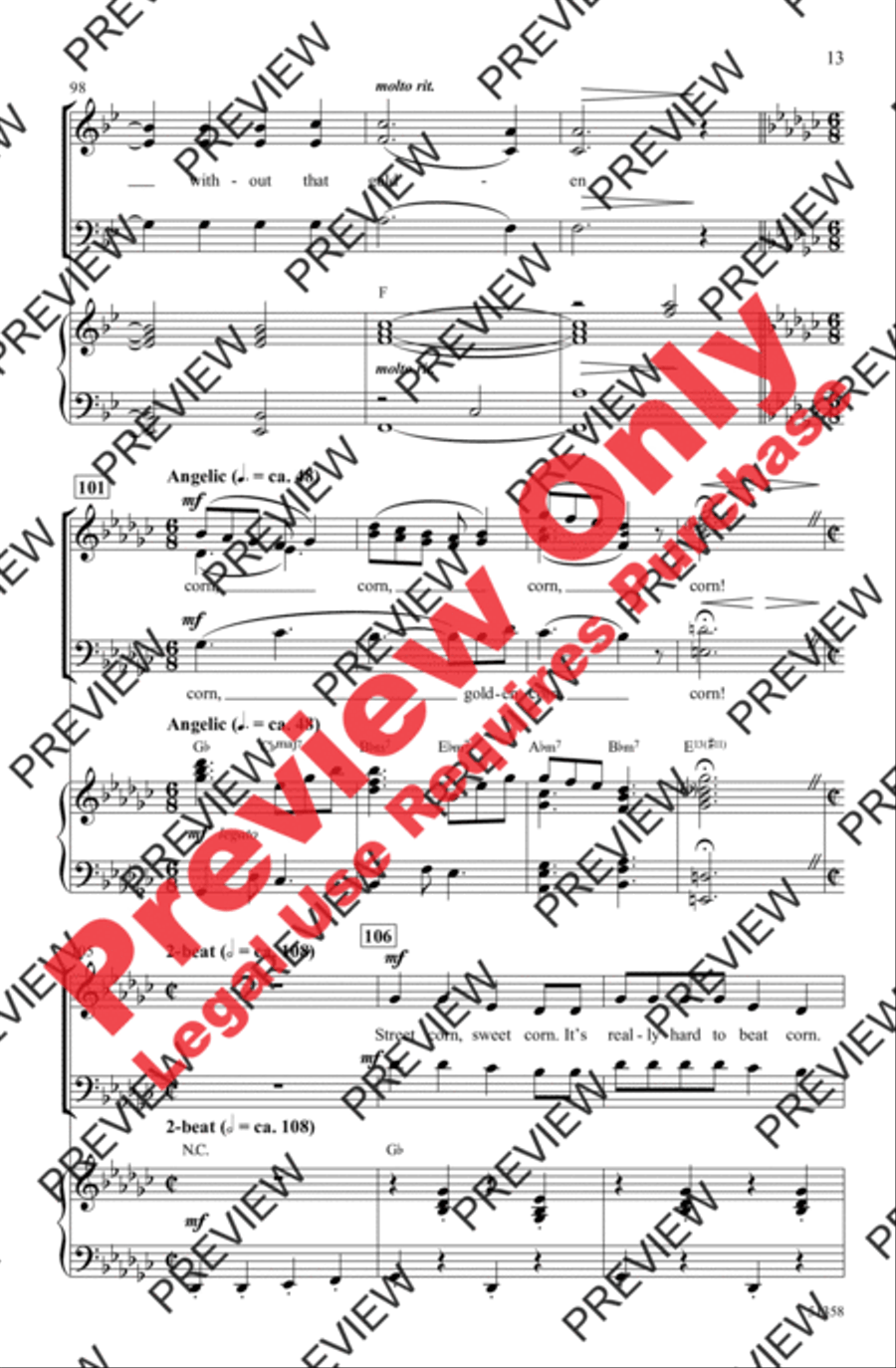 Corn Corn 3-Part scores gallery preview page 13