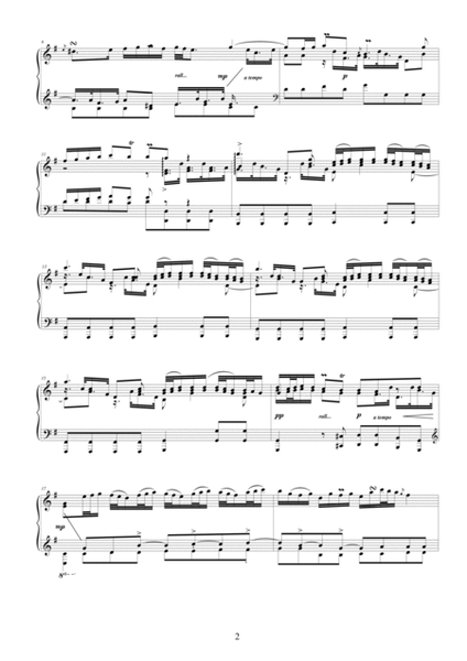 Pergolesi GB - Flute concerto in G - Piano version - 2 Largo image number null