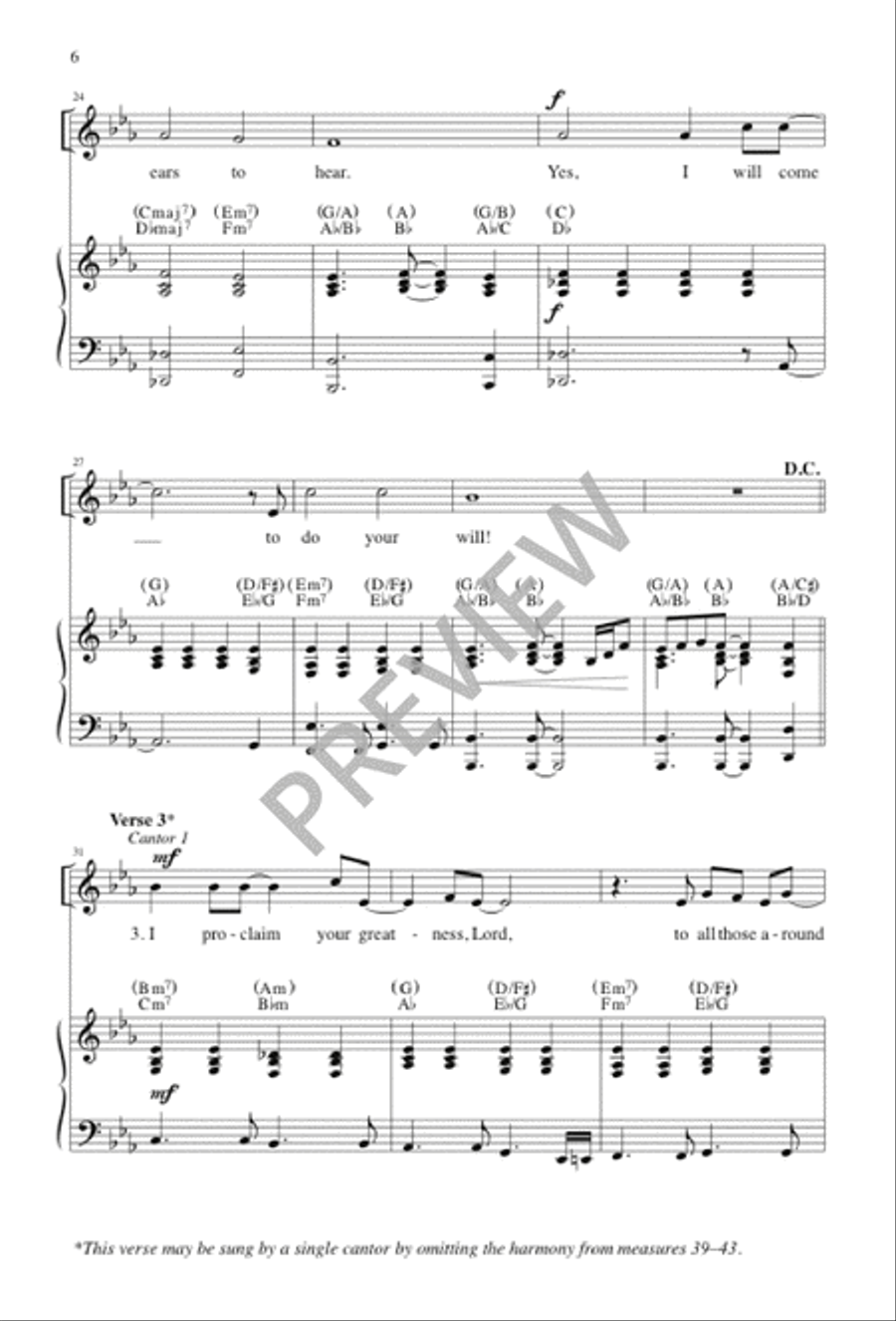Here I Am 4-Part scores gallery preview page 5