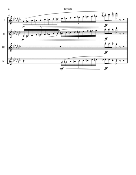 "Toyland" for Flute Quartet image number null