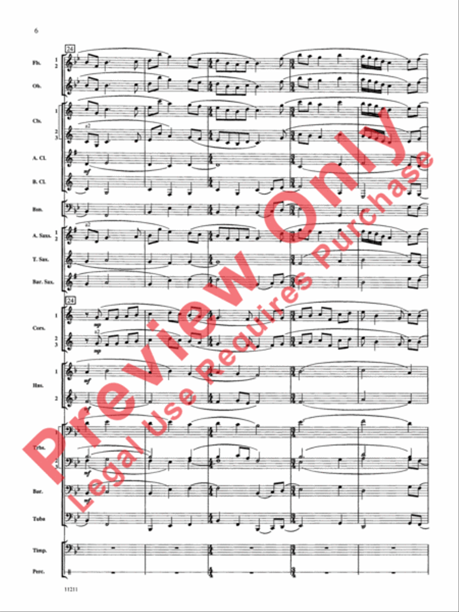 Petty Harbour Bait Skiff Concert Band scores gallery preview page 7