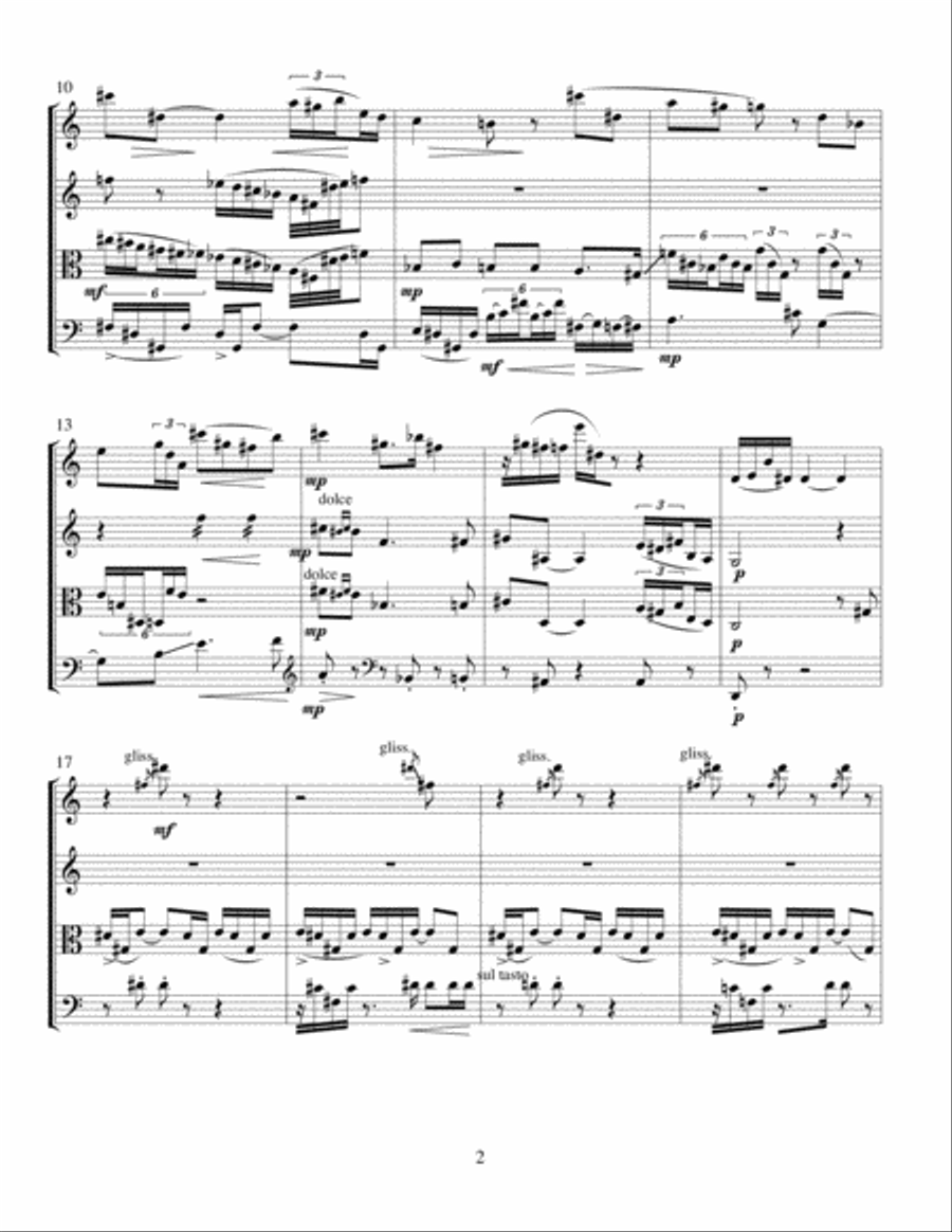 String Quartet No 1 String Quartet No 1 String Quartet scores gallery preview page 5