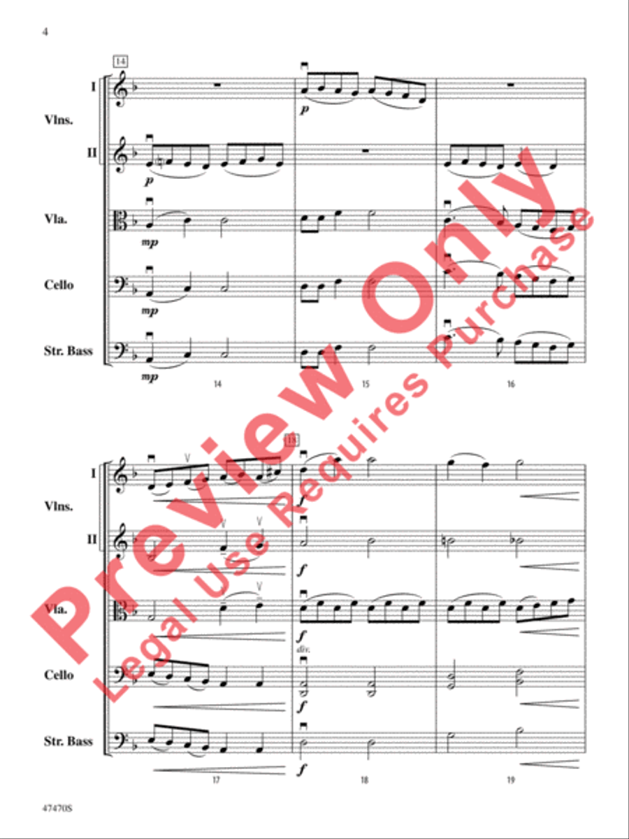 Legend of the Ghost Stallion String Orchestra scores gallery preview page 5