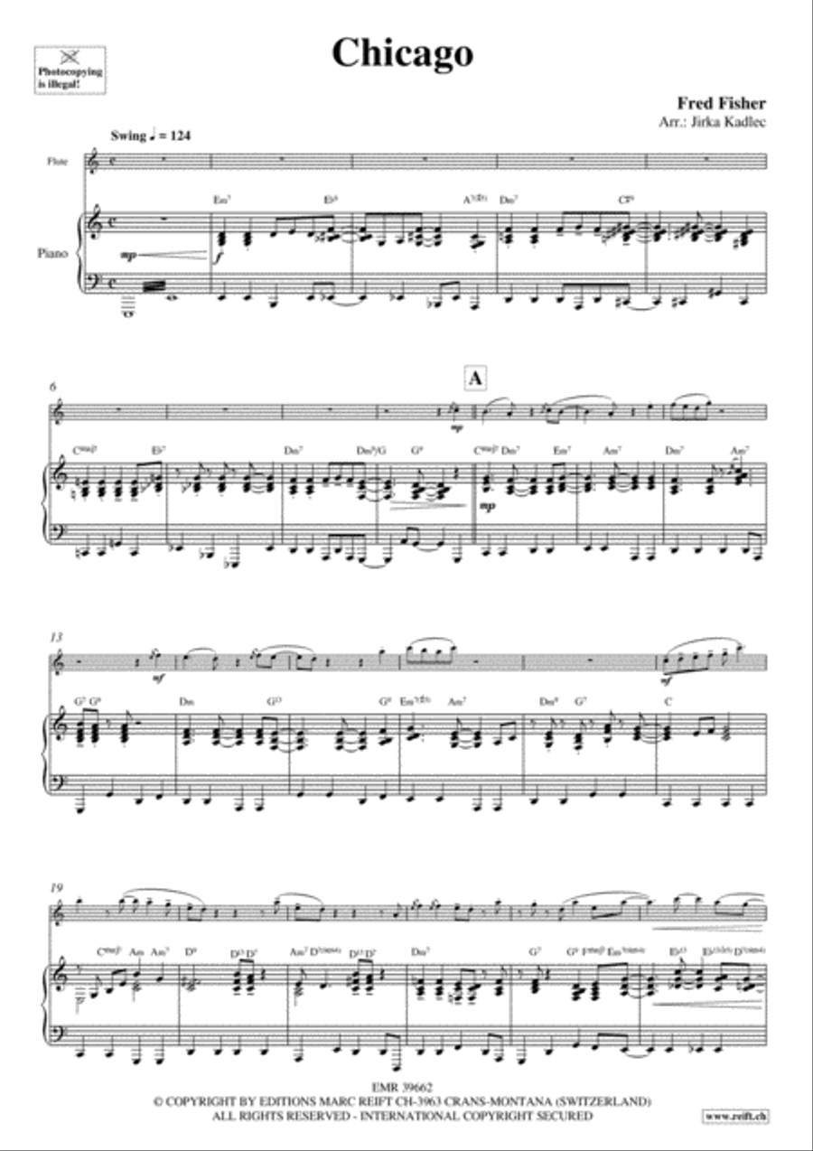 Chicago Flute Solo scores gallery preview page 4