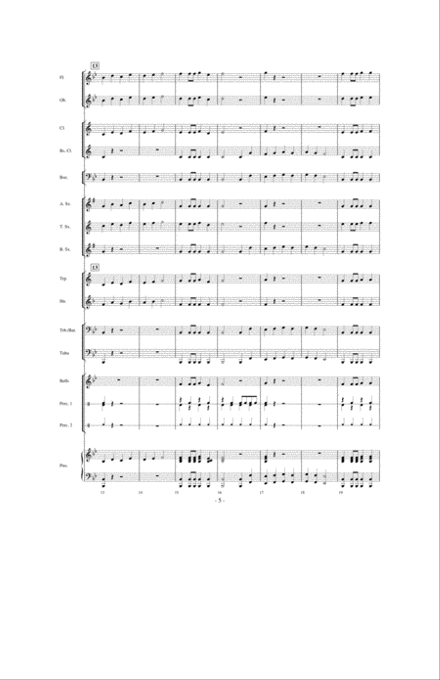 The Blues! The Blues! Concert Band scores gallery preview page 4