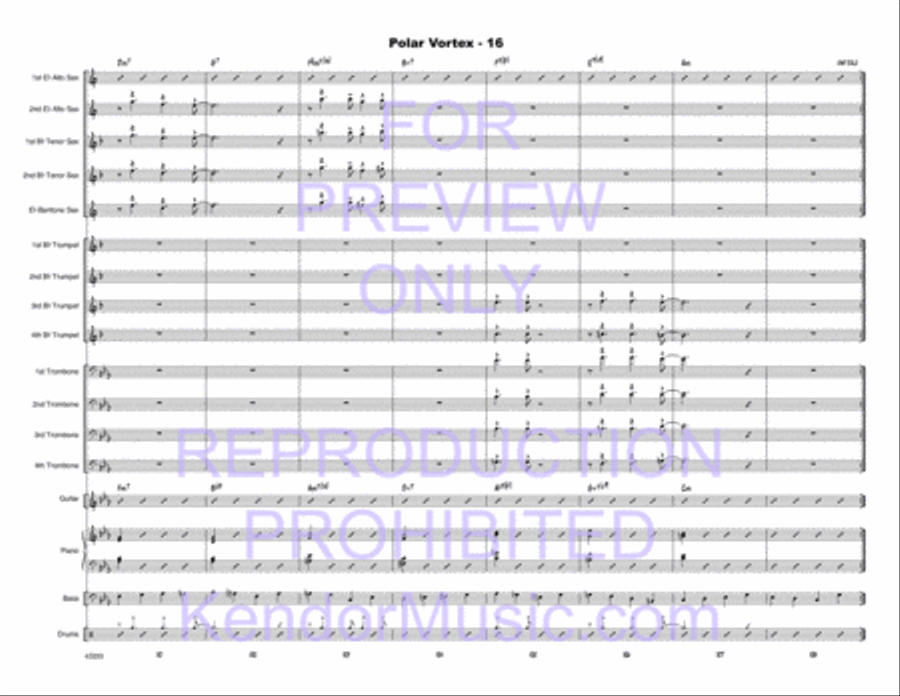 Polar Vortex Jazz Ensemble scores gallery preview page 17