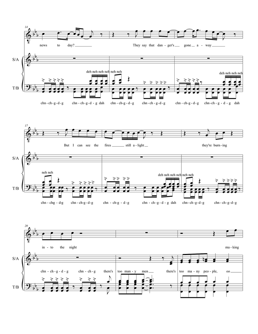 Land Of Confusion 4-Part scores gallery preview page 3