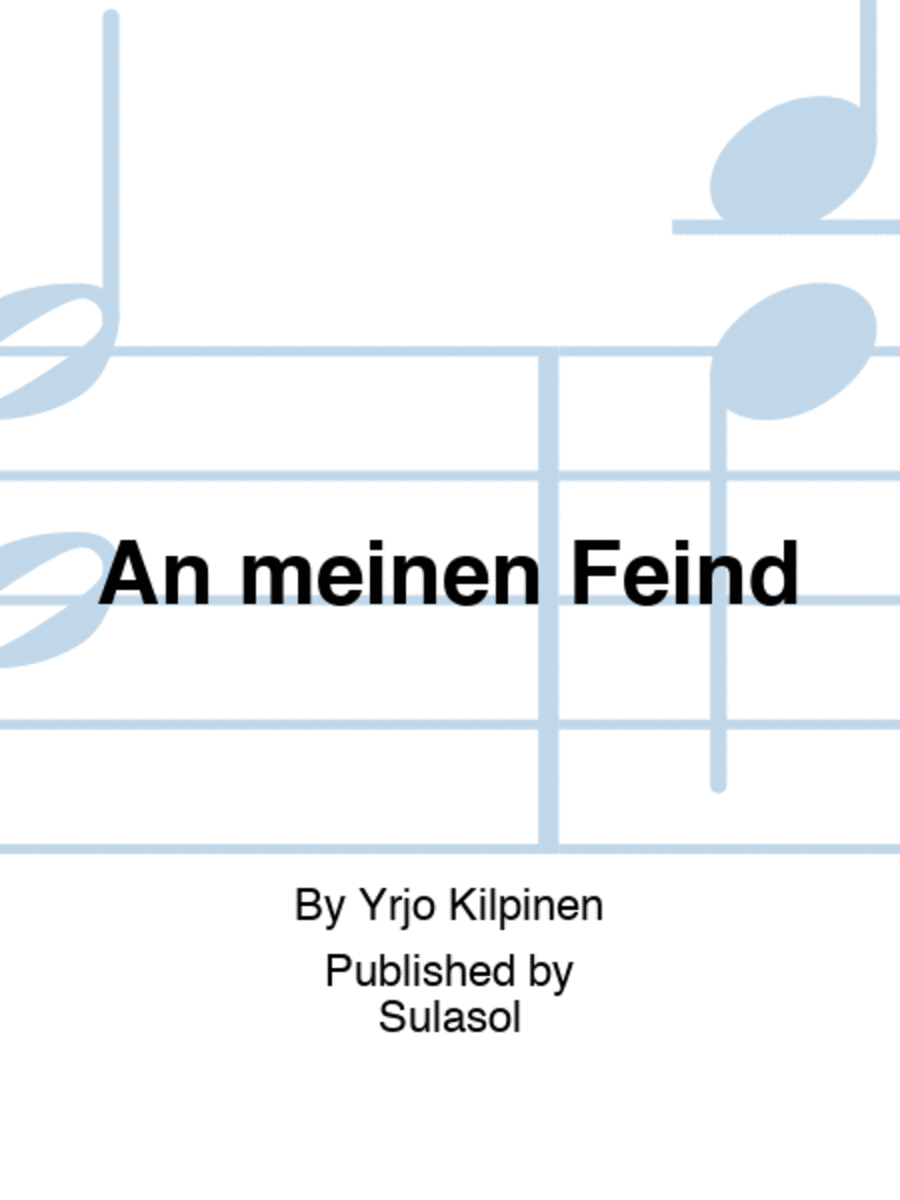 An meinen Feind Voice Solo scores gallery preview page 1