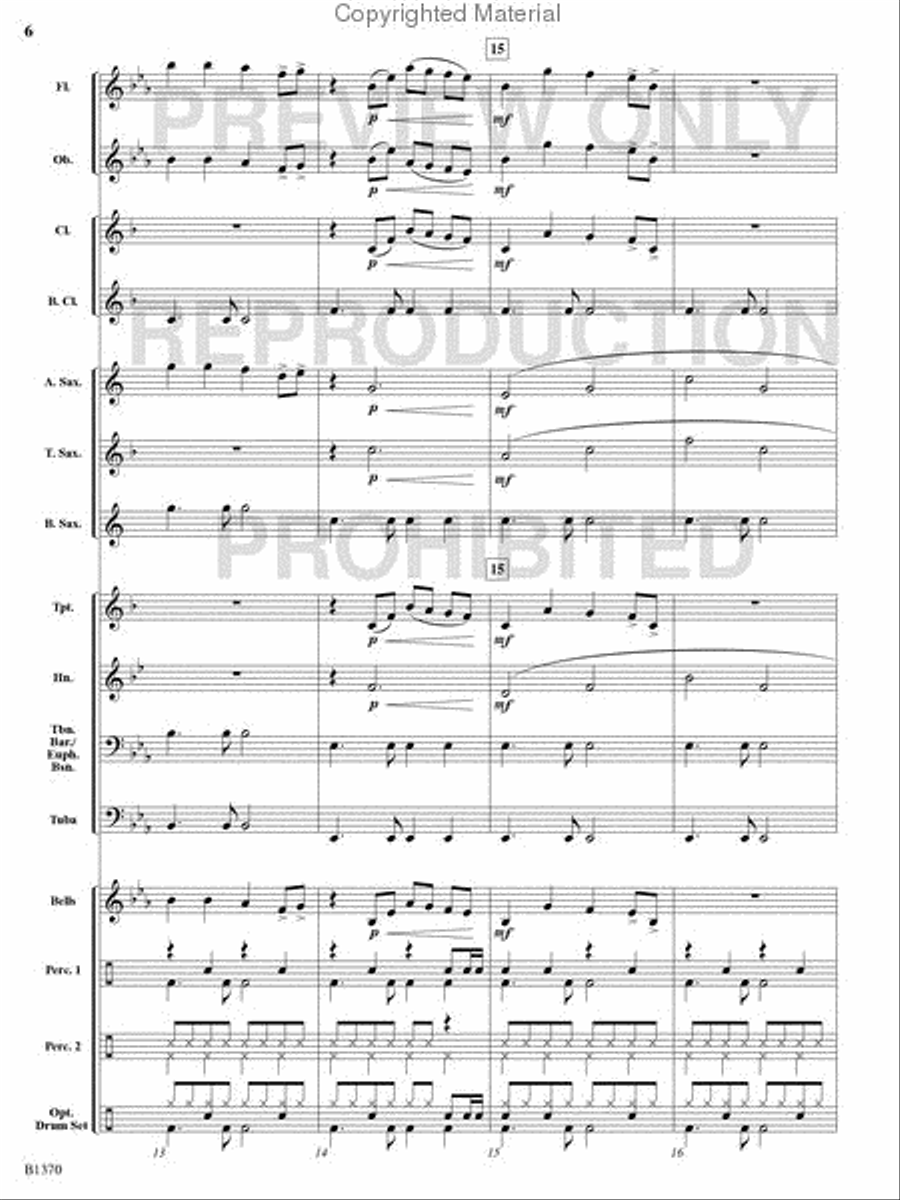 Jingle Bells Remixed Concert Band scores gallery preview page 5