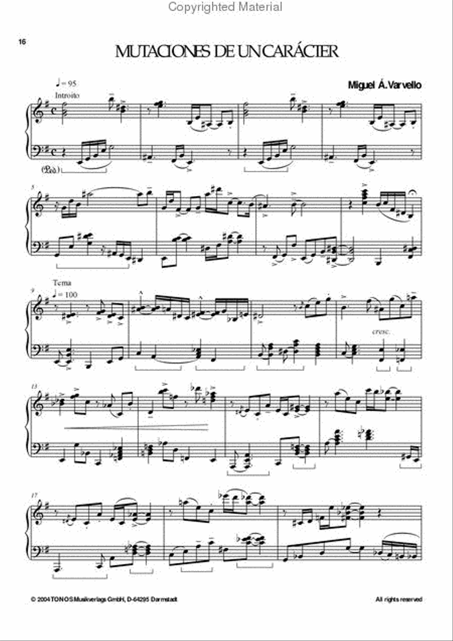 Tango Nuevo for piano solo 2