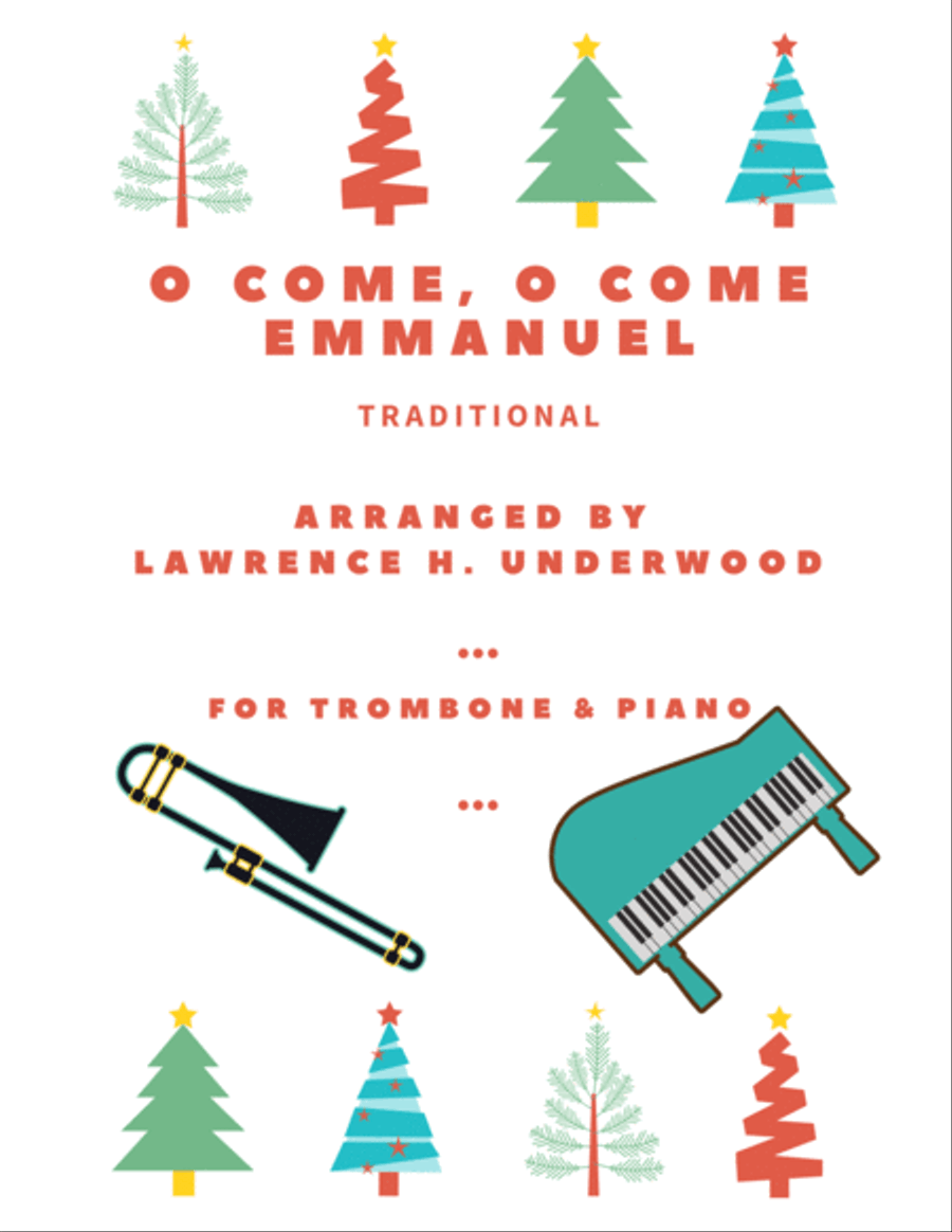 O Come, O Come Emmanuel for Trombone Piano scores gallery preview page 1