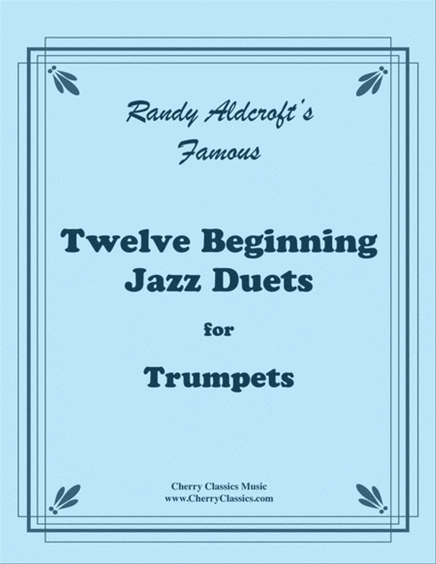 Twelve Beginning Jazz Duets for Trumpets Trumpet Duet scores gallery preview page 1
