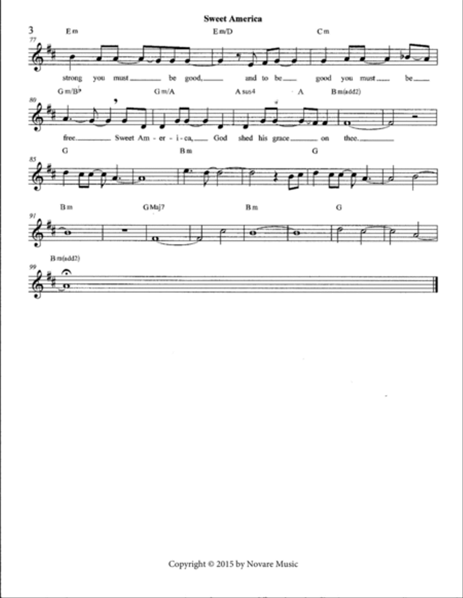 Sweet America Small Ensemble scores gallery preview page 4