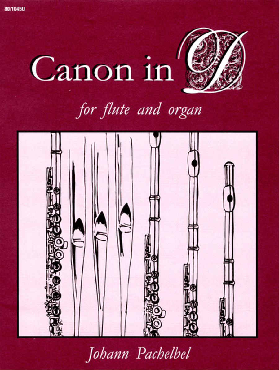 Canon in D for Flute and Organ Flute scores gallery preview page 1