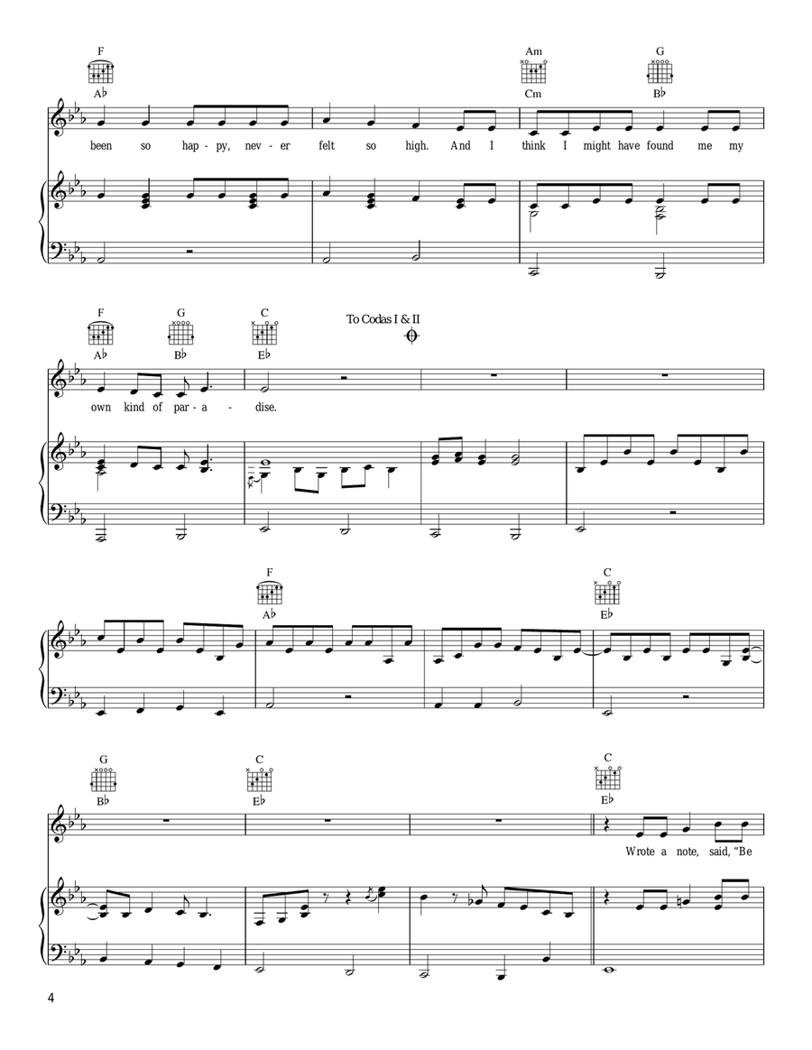 Knee Deep Piano, Vocal, Guitar scores gallery preview page 4