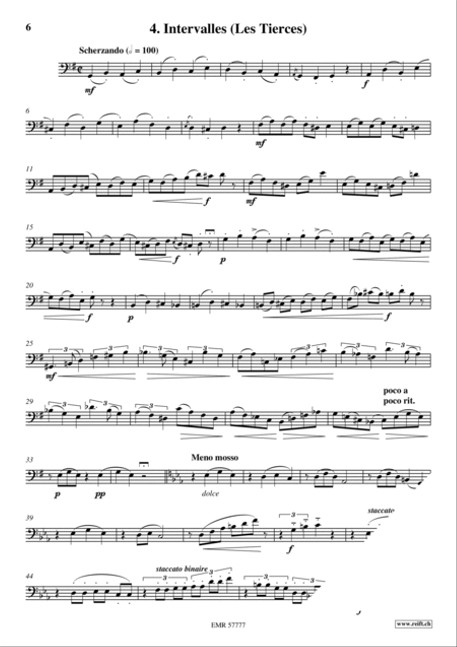 36 Etudes Transcendantes Trombone scores gallery preview page 6