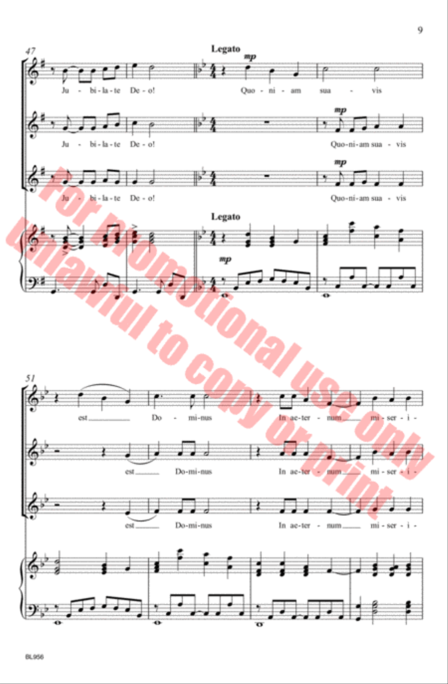 Jubilate Deo! Jubilate Deo! SSA scores gallery preview page 10