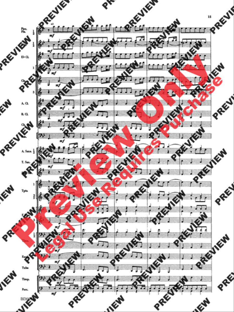 Water Music Suite Water Music Suite Concert Band scores gallery preview page 15