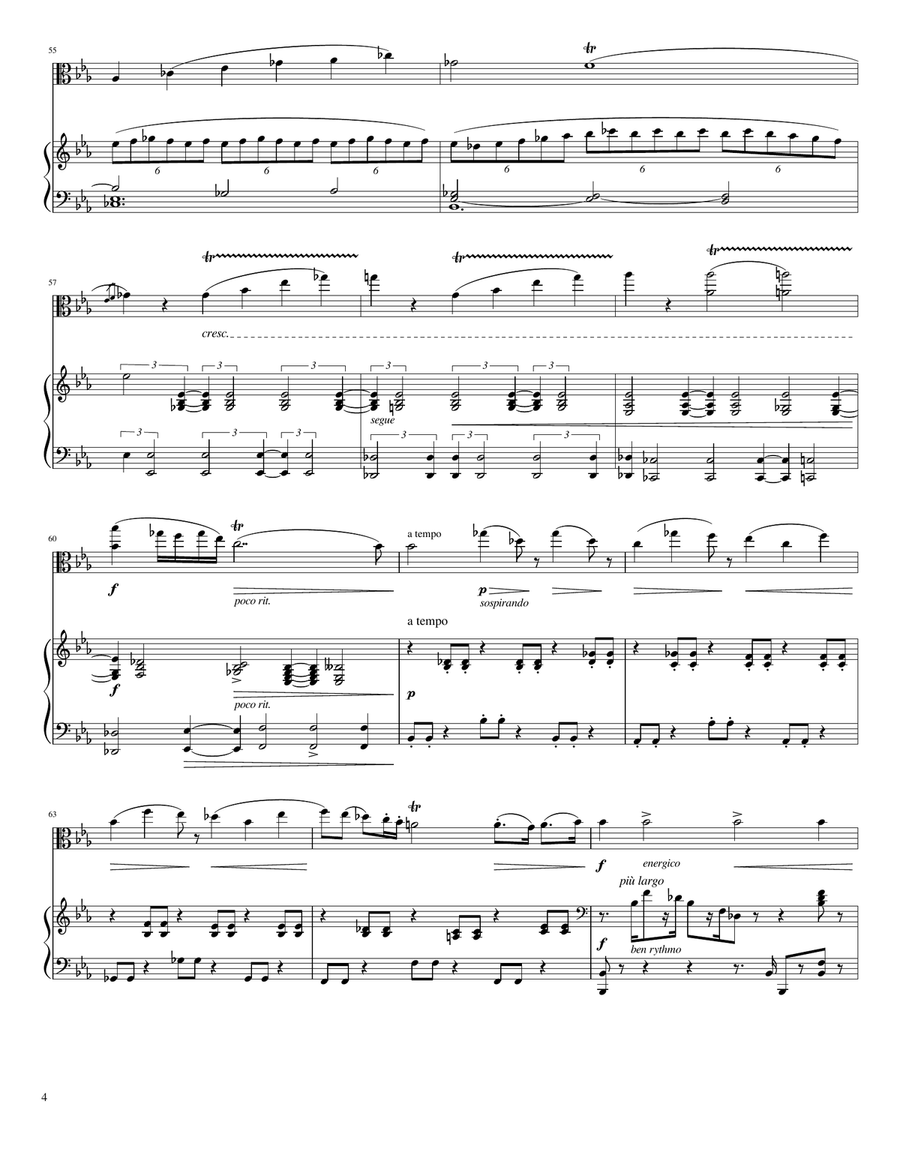 Vitali's Chaconne in C Minor, for Viola & Accompaniment Viola scores gallery preview page 4