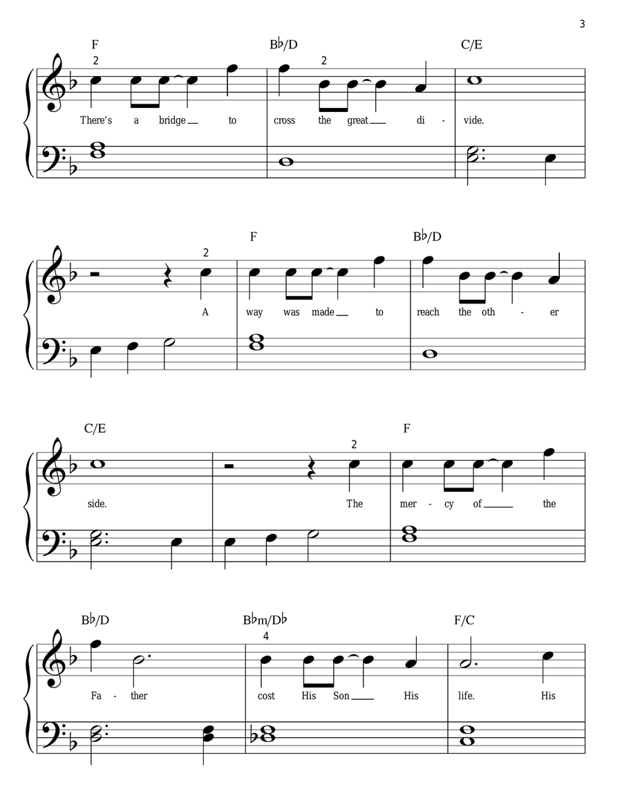 The Great Divide The Great Divide Easy Piano scores gallery preview page 3