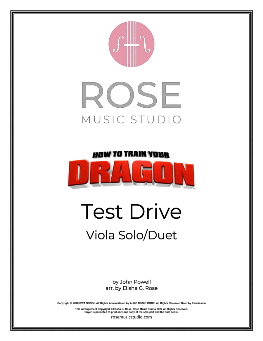 Test Drive Viola Solo scores gallery preview page 1
