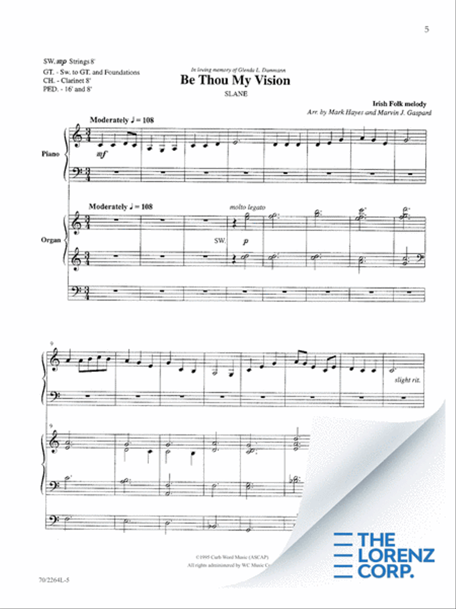 O for a Thousand Tongues Organ scores gallery preview page 6