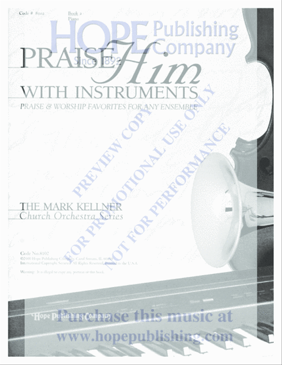 Praise Him with Instruments Orchestra scores gallery preview page 3