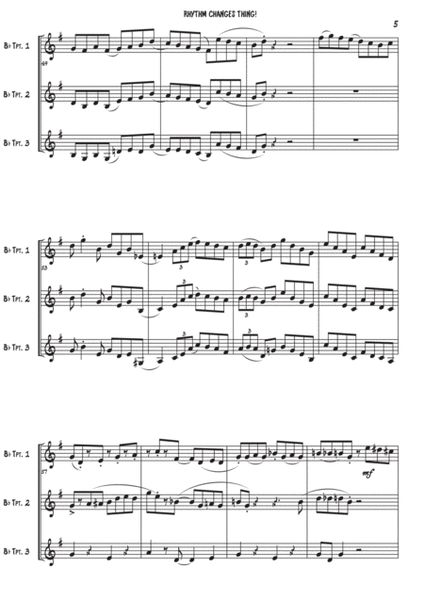 Rhythm changes thing! For trumpet trio image number null