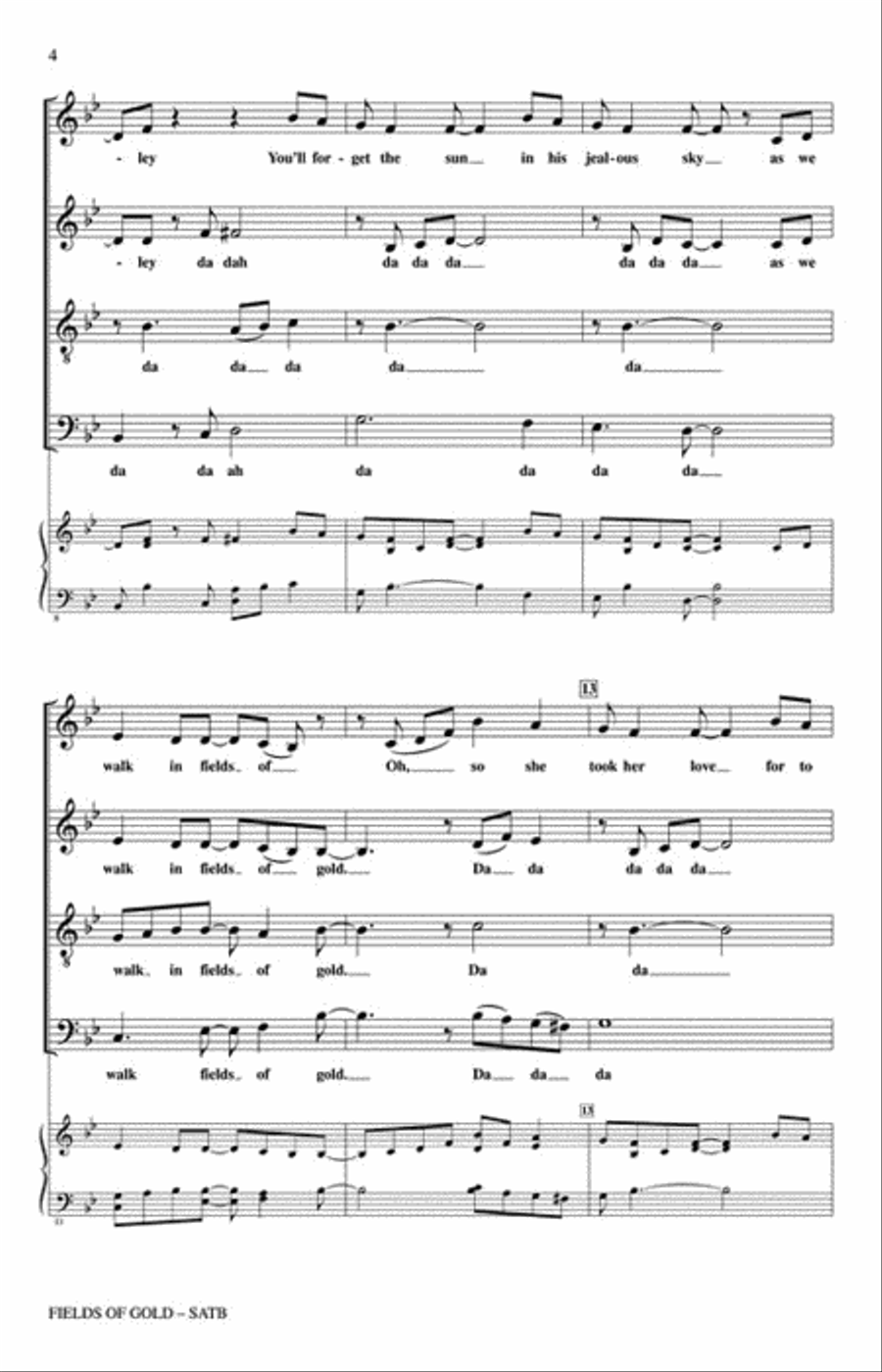 Fields of Gold Divisi scores gallery preview page 3
