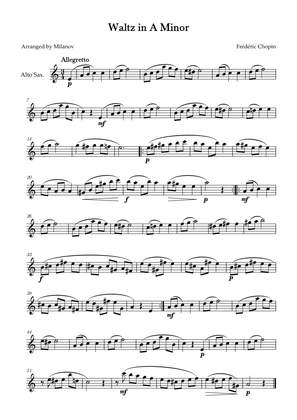 Waltz in A Minor | B. 150, Op. Posth. | Chopin | Alto Sax