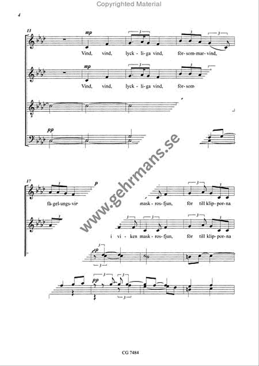 Vind, vind, lyckliga vind Divisi scores gallery preview page 3