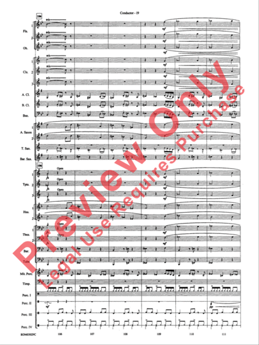 The Last Battle Concert Band scores gallery preview page 22