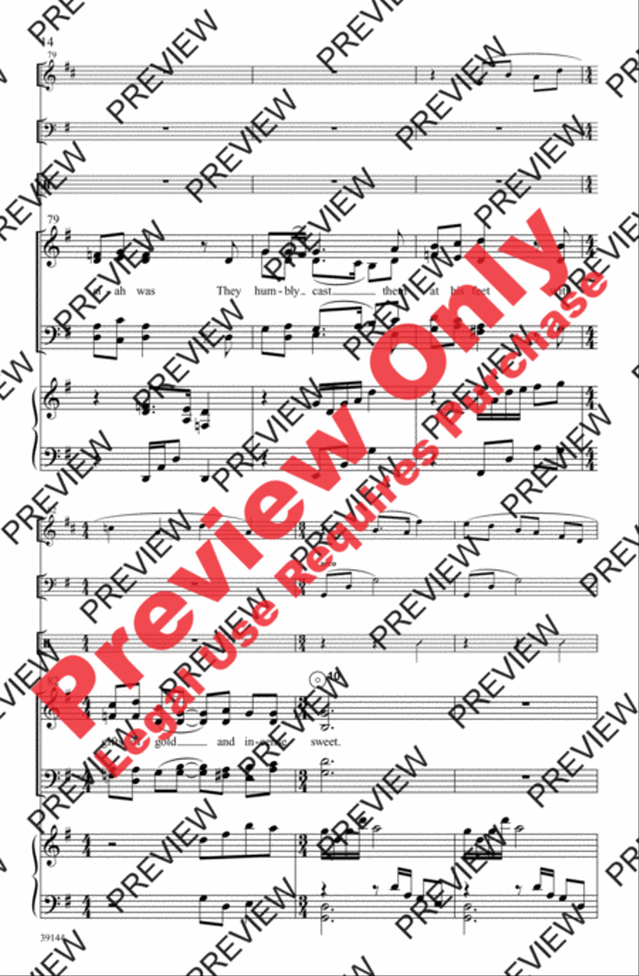 Enniscorthy Carol Enniscorthy Carol 4-Part scores gallery preview page 14