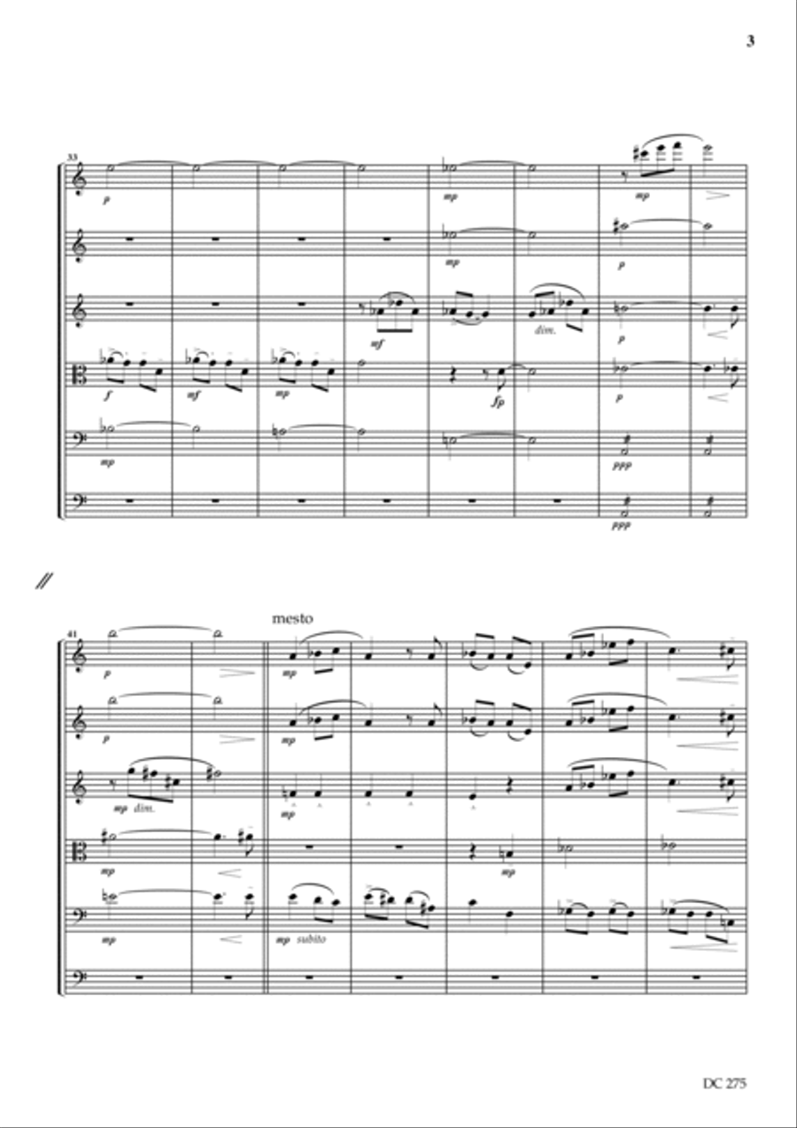 Funeral Music - arranged for string orchestra String Orchestra scores gallery preview page 3