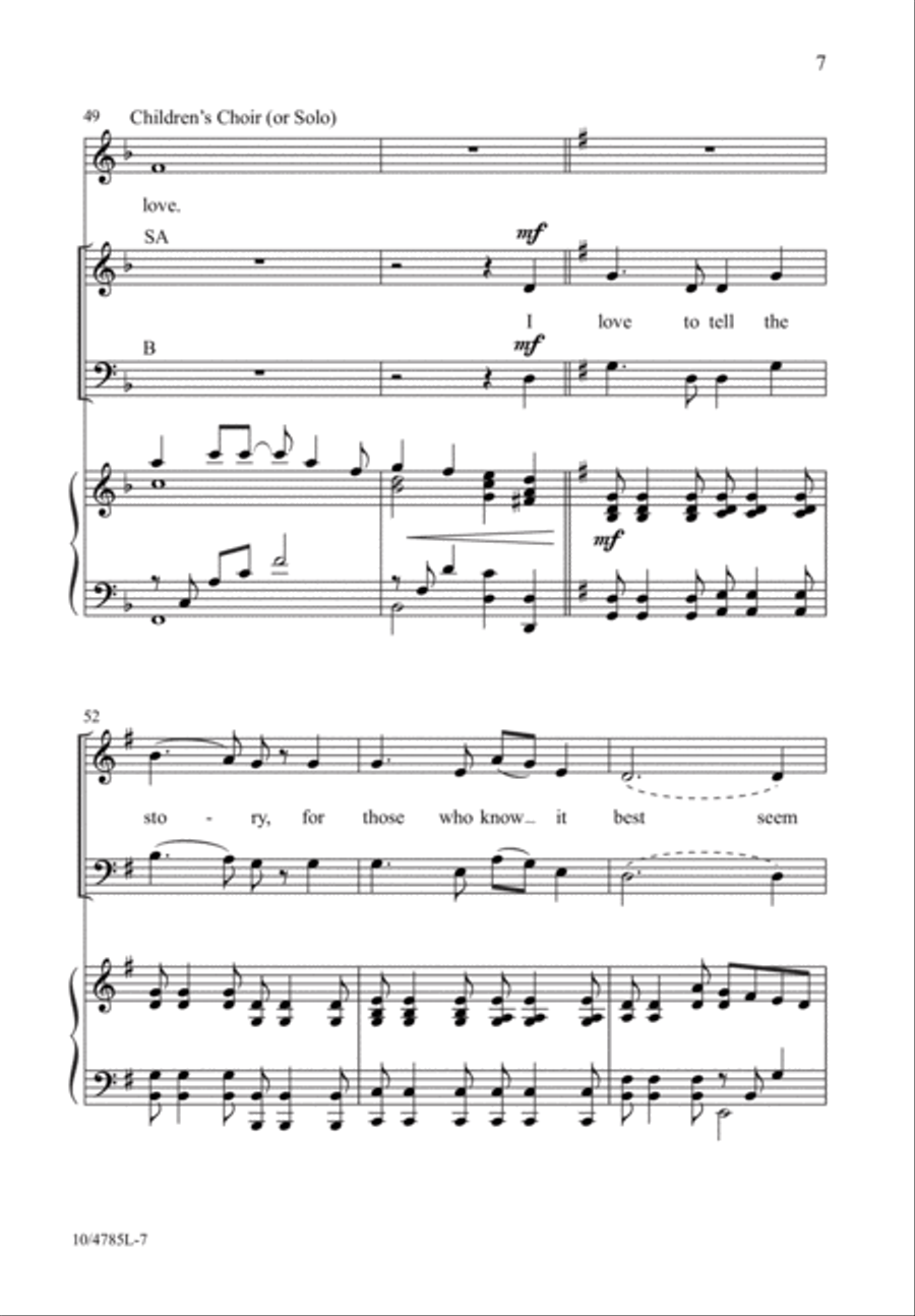 Tell the Story of Jesus 3-Part scores gallery preview page 7