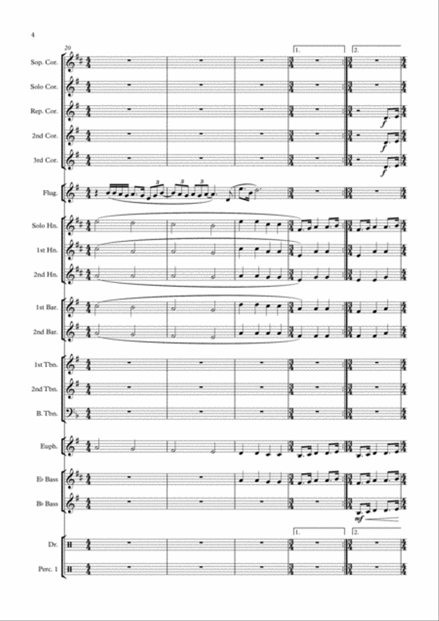 All You Need Is Love Brass Band scores gallery preview page 4