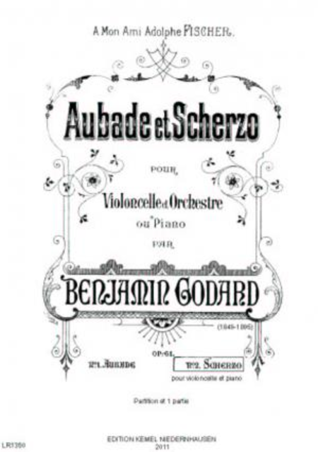 Aubade et scherzo : pour violoncelle et orchestre ou piano, op. 61 : no. 2, Scherzo